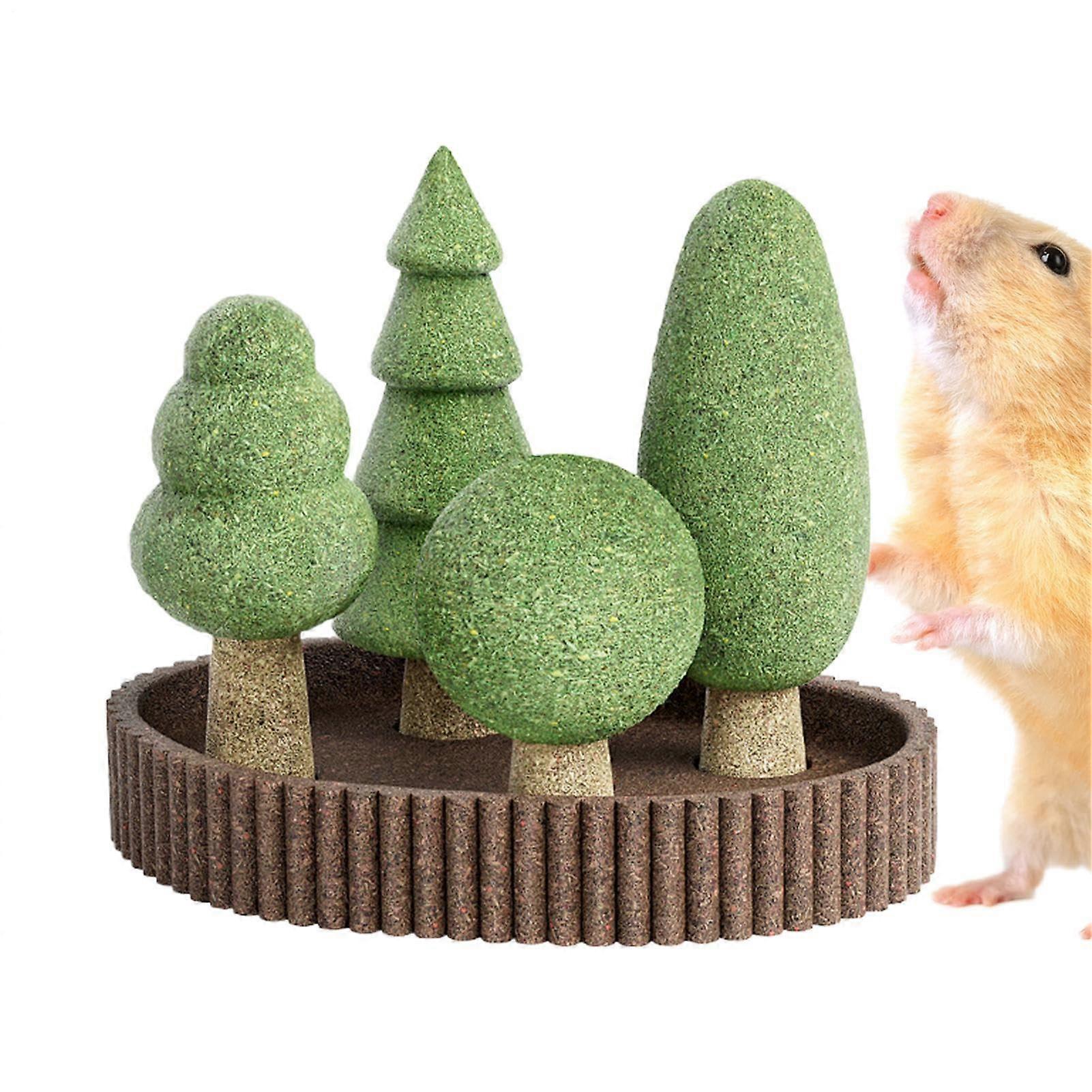 Rodent Chew Toy 5X JungleThemed Hamster Chew Toys Natural Environment for Dental Care of Chinchillas, Rabbits, Squirrels, and Gerbils