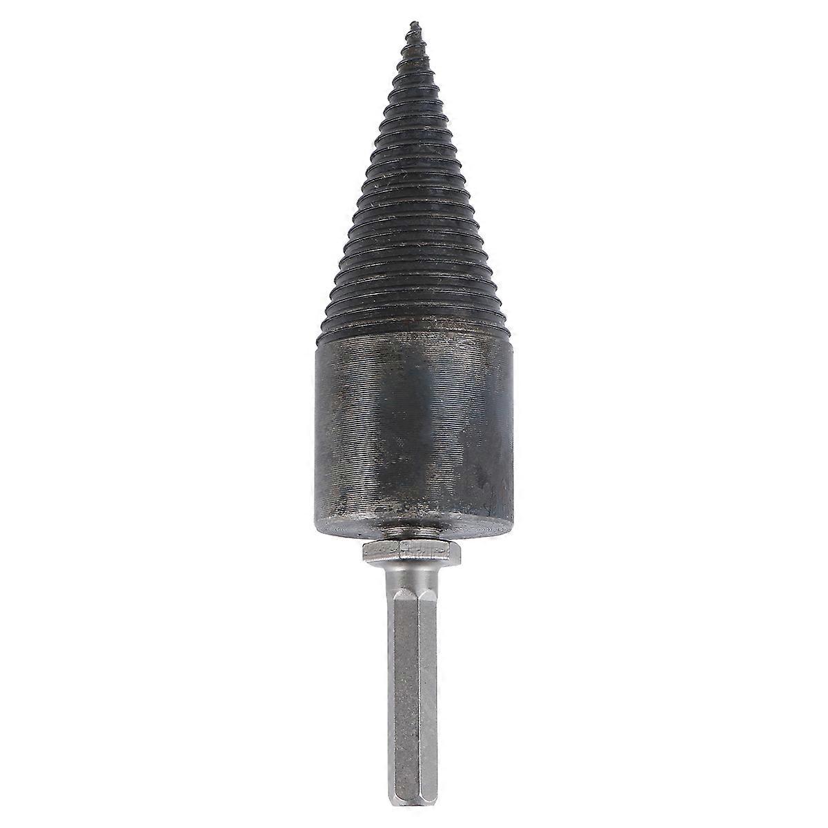 Hexagonal Handle Wood Drill Bit Durable Firewood Splitting Tool for Electric Drill Use