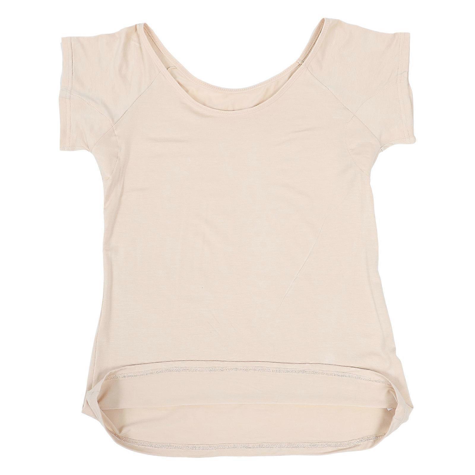 Bust Dryness Protection Breathable Armpit Sweating Guard Practical Women Underarm Sweat Pad Vest Beige 54x46x0.5cm Sports 1Set