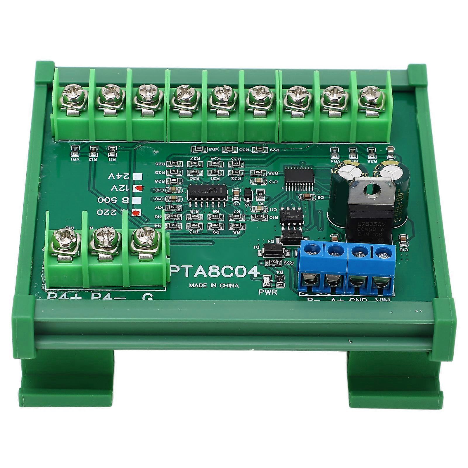 Temperature Sensor Module Resistance Collection PT100 RTD RS485 with Guide Rail Housing A220( -40℃ to +220℃) DC24V