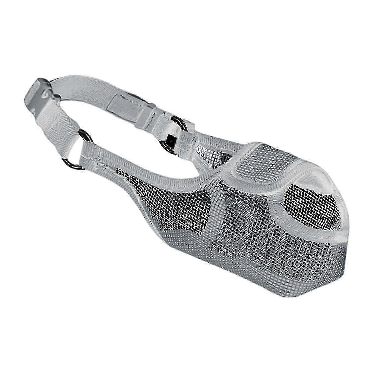 Breathable Mesh Dog Muzzle with Front Opening