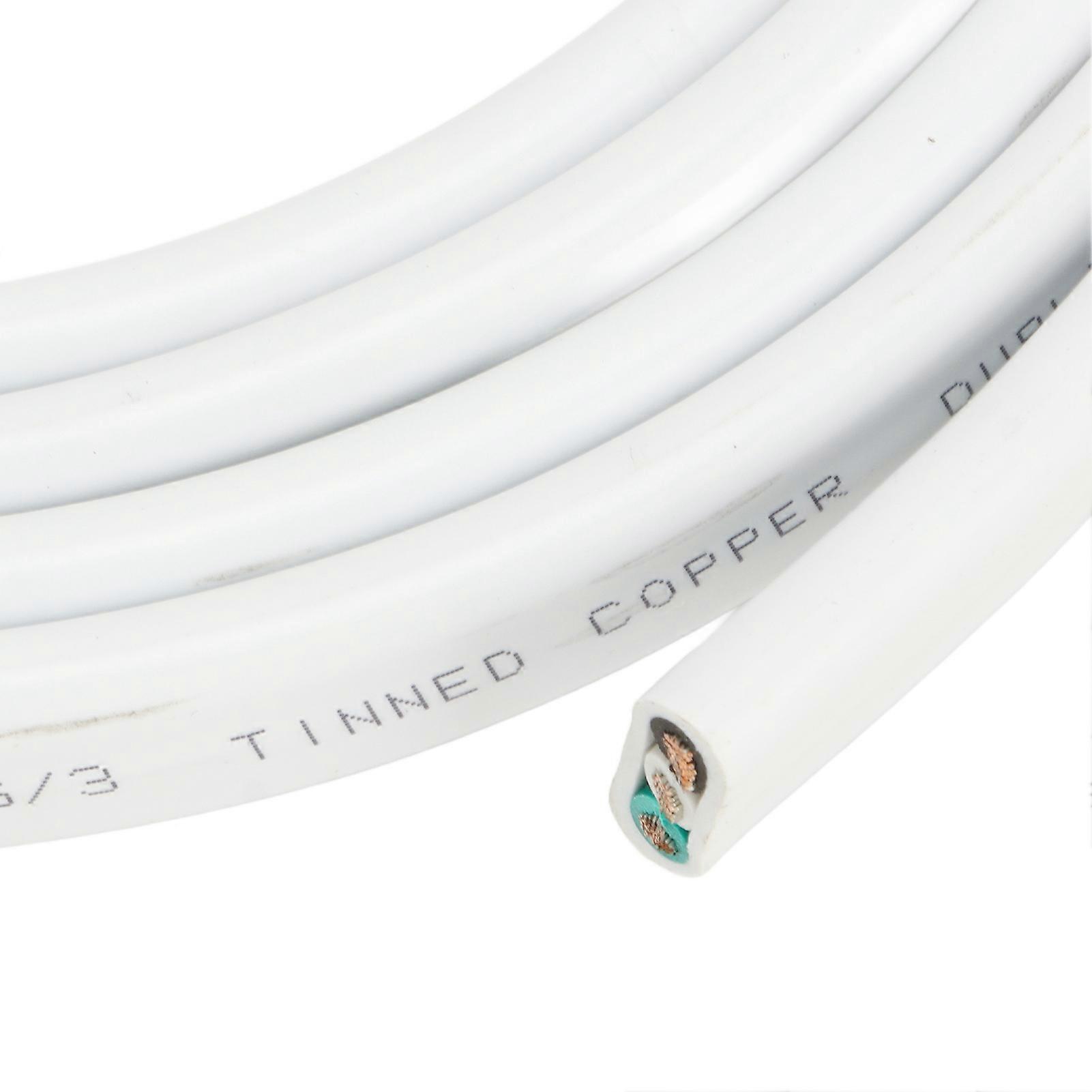 Triplex Marine Wire 10AWG Tinned Copper PVC Insulation Layer for Automotive Marine Speaker Solar 10FT