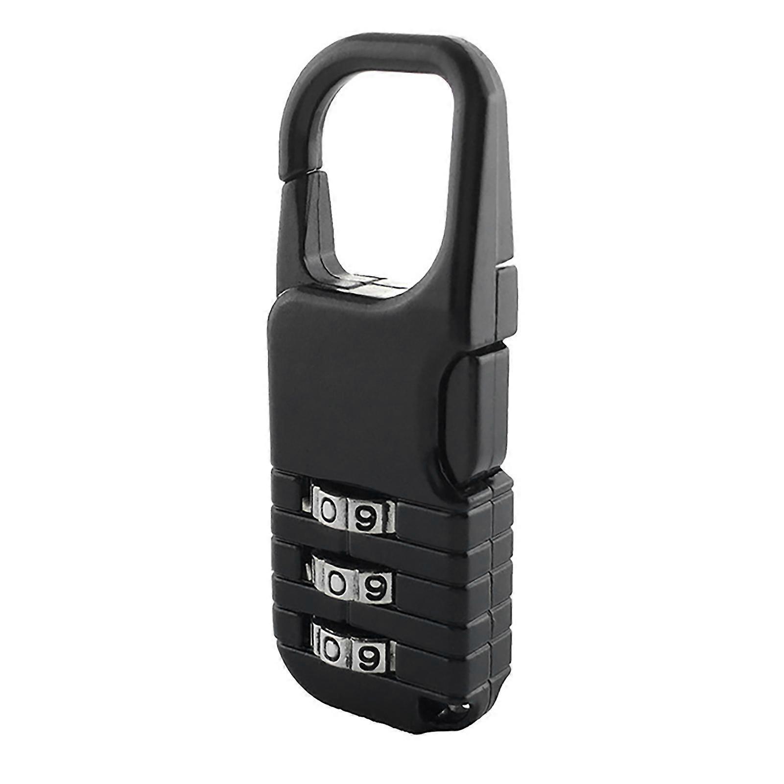 Luggage Lock Zinc Alloy Material 3 Digit Wheel Setting Password Lightweight Combination Padlock for Medium Suitcase
