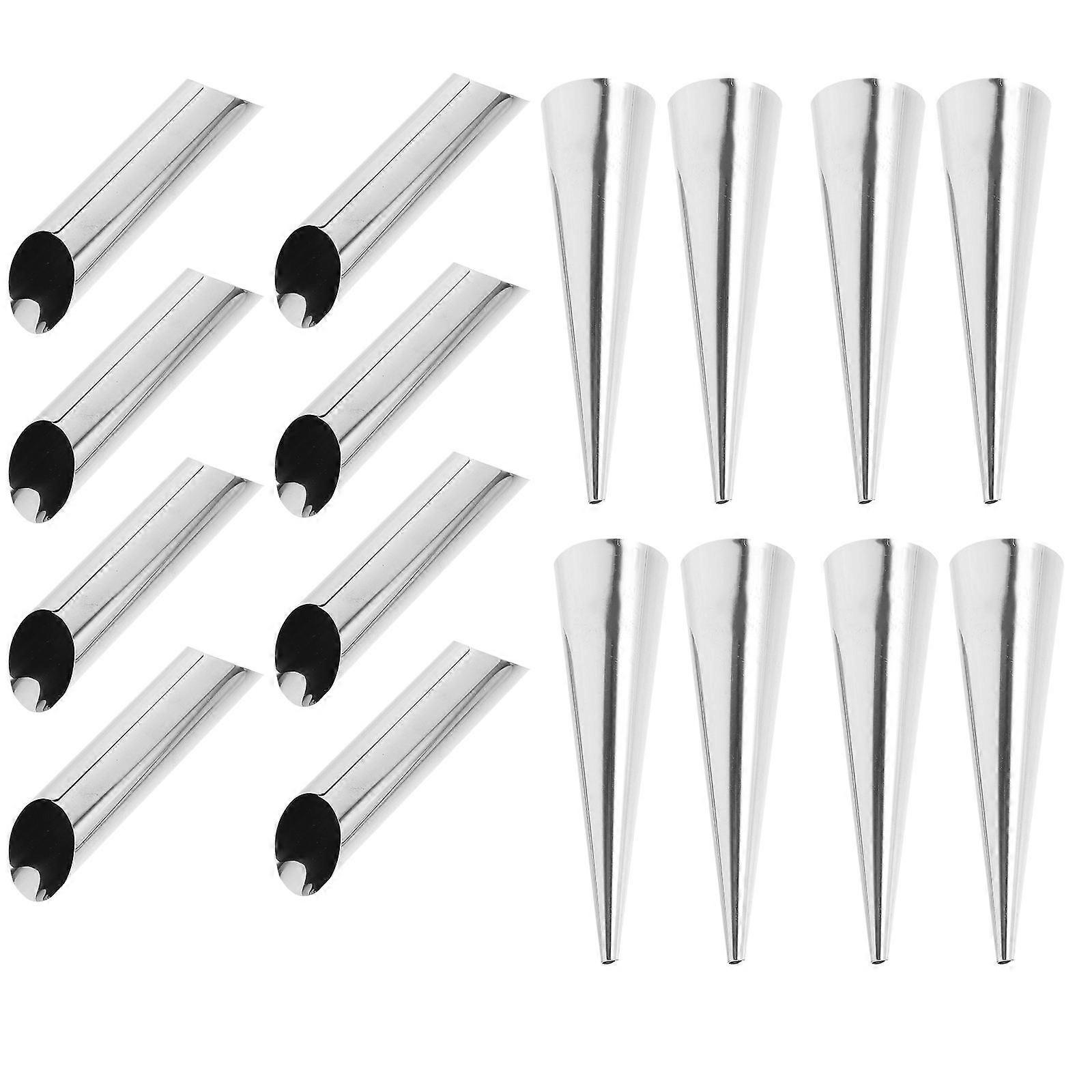 Bread Roll Molds Stainless Steel Baking Enthusiasts Easy to Maintain 16Pcs