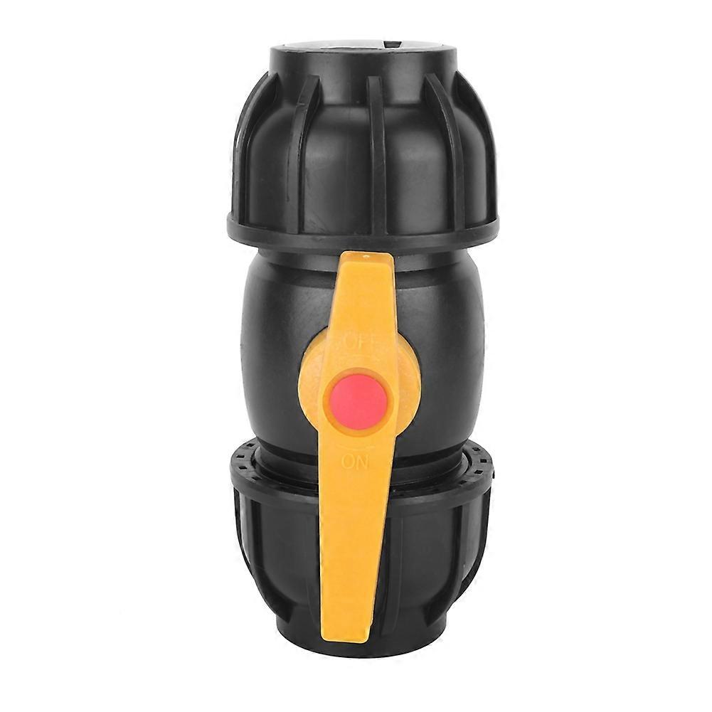 PE Plastic 50mm Diameter Ball Valve Connector Water Pipe Fitting Accessories