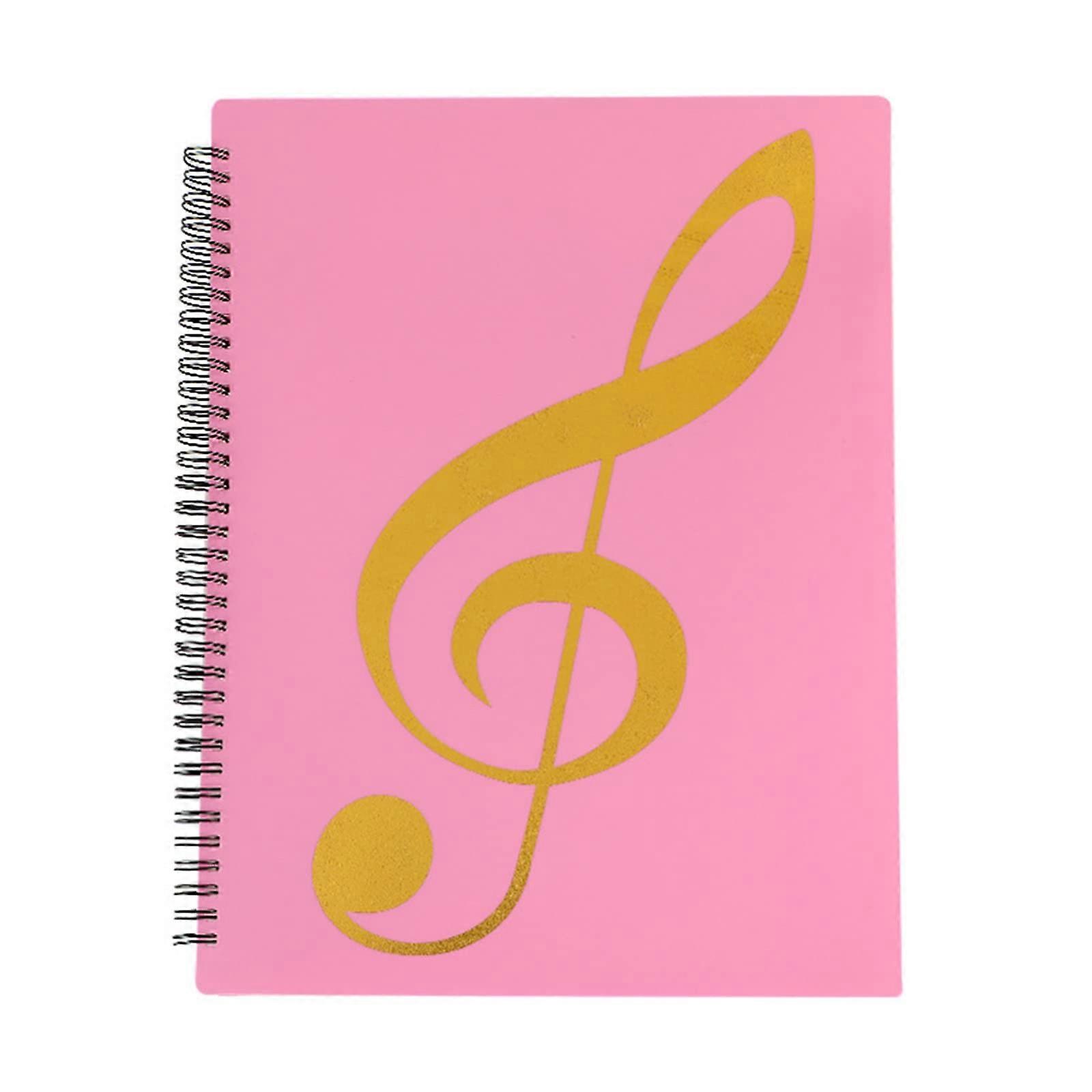 Portable Music Binder Notes Slanted Music Folder 40 Pages Size Writeable Pages for Violinist Pianists Cellists Band Concert Multicolour.