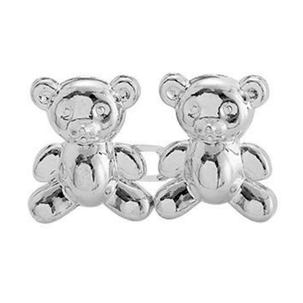 Removable Bear Clips Button Pins for Women's Skirt Pants Jeans Reusable Adjustable Waist Buckle Extender (As Shown in Picture)