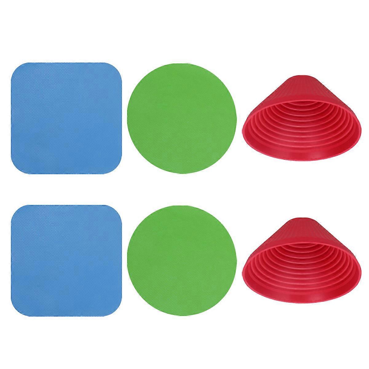 Rubber Jar Gripper and Opener for Kitchen Use Assorted Color MultiFunction Design 2 Sets