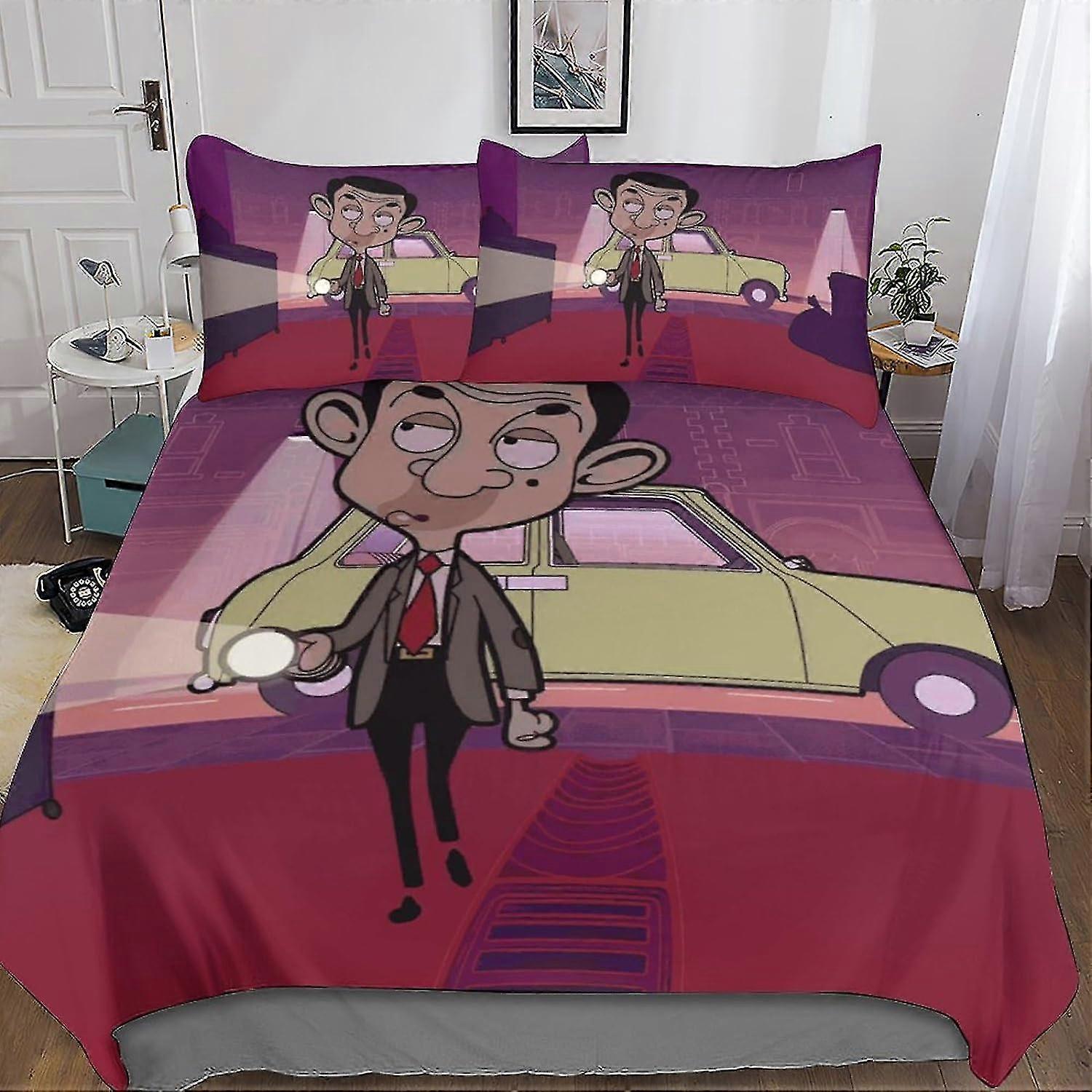Comforter Cover Bedding Set with 3D Print, Soft Microfiber Bedspread with Pillowcase, Suitable for Comedian Theme