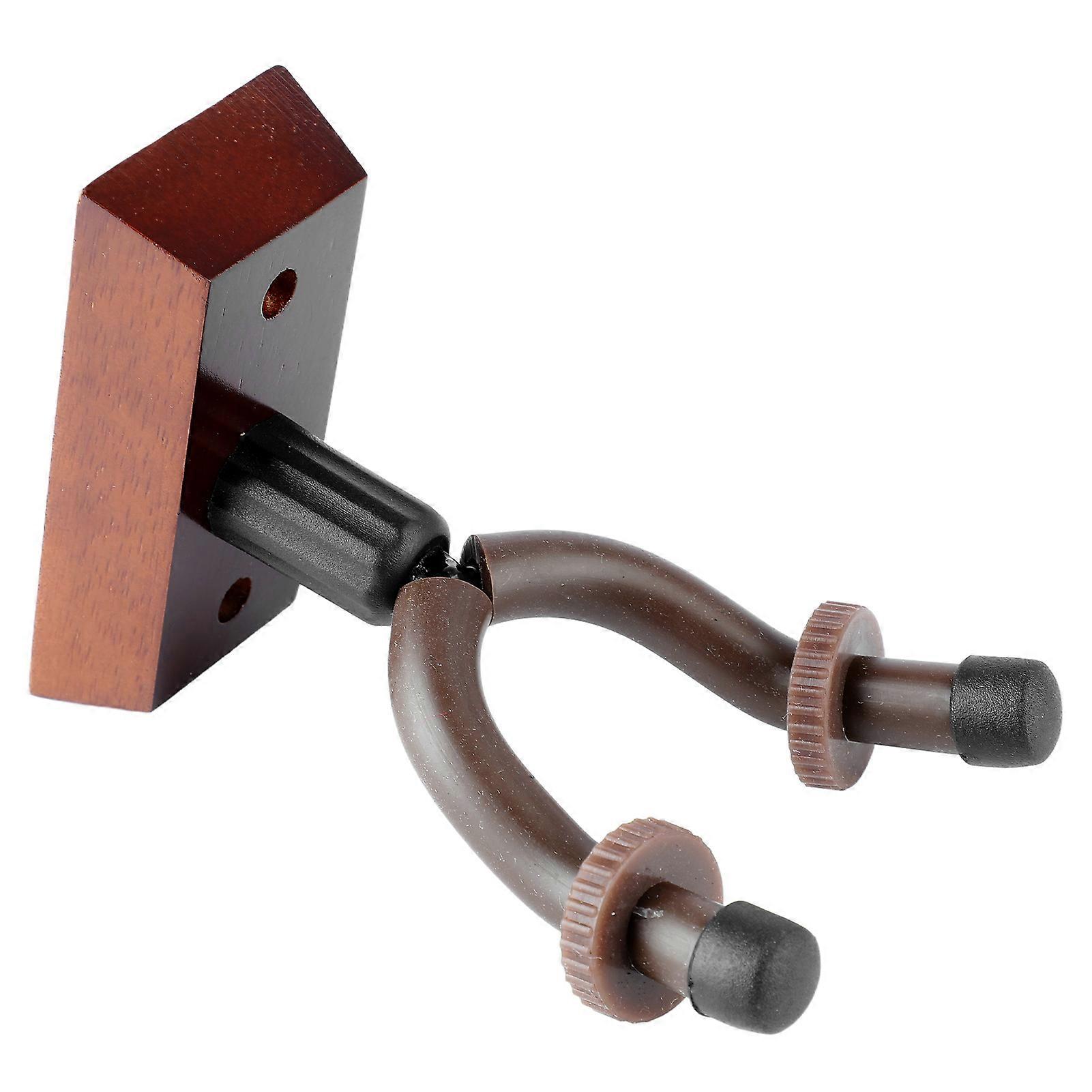 Guitar Neck Swing Holder Walnut Base Wall Mount Hook Hanger