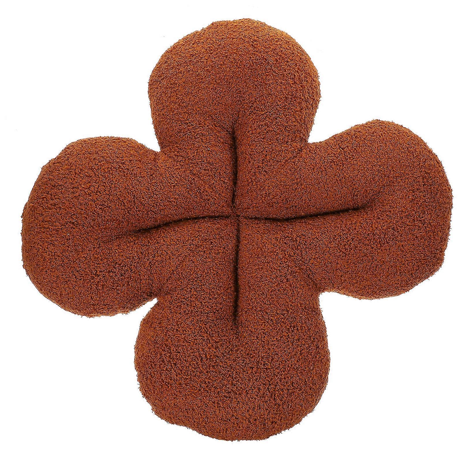 Shamrock Shaped Cushion Plush Pillow Indoor Use Car Sofa Bedroom Gathering 47x45x5CM 1Set