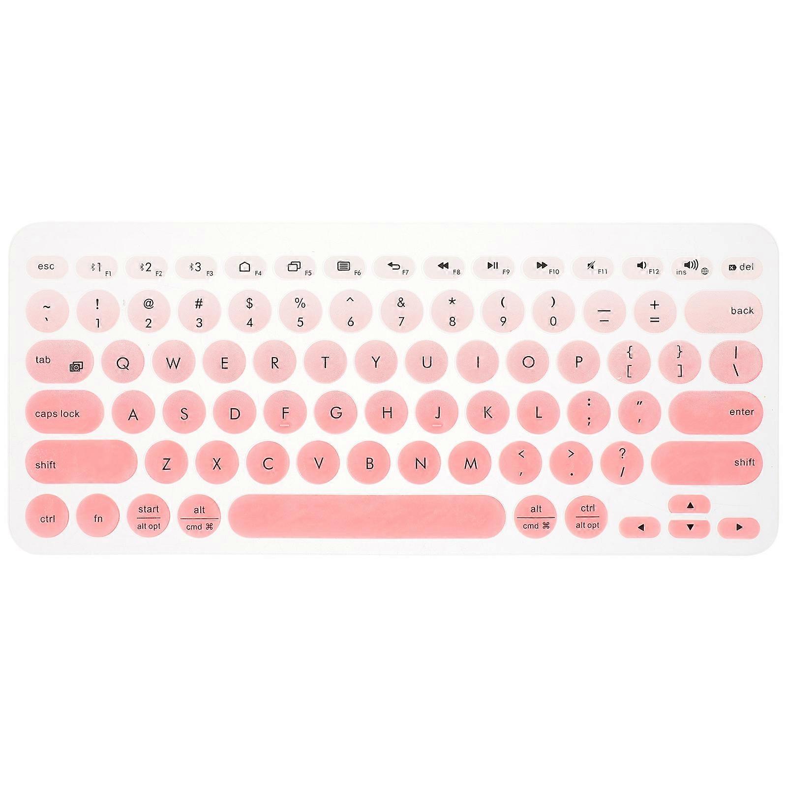 Keyboard Film Adorable Silicone Keyboard Cover Compatible for K380 Daily Use Waterproof Protective 1Set