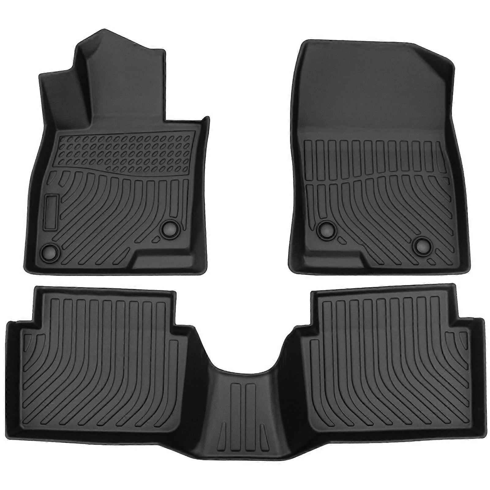 Floor Mats Liners TPE Rubber 3D Carpet for 2014-2018 Mazda 3 All-Weather NO.4406