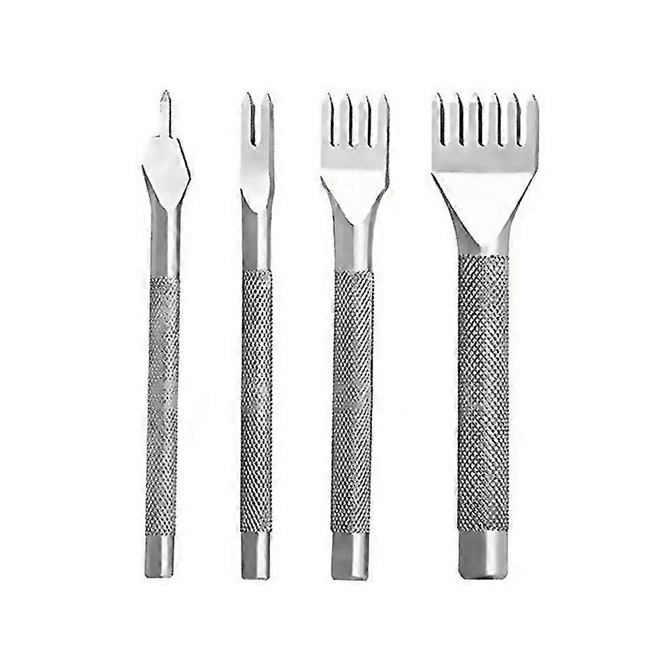 For 4pcs White Nonslip Diamond Cut Diy Leather Tool