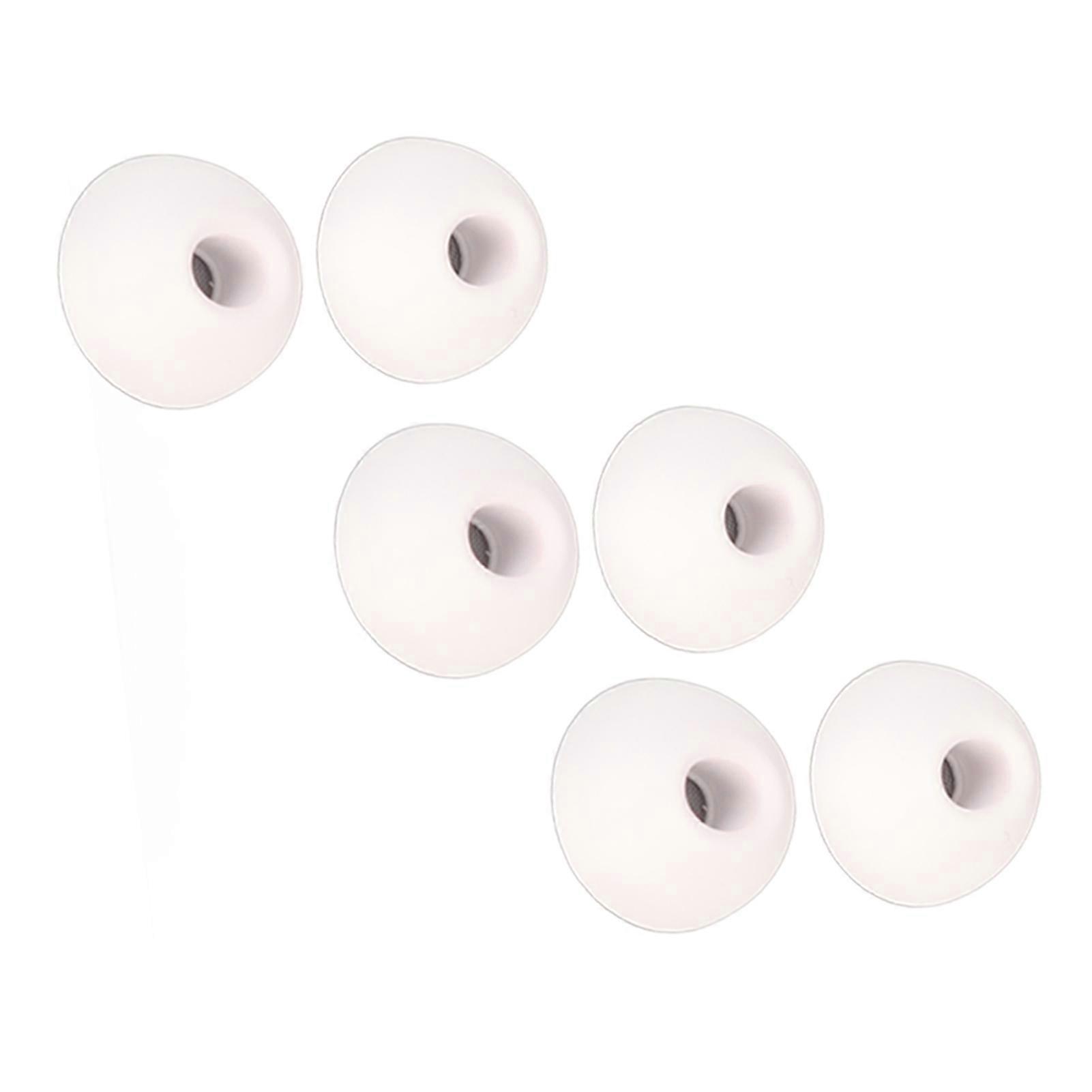 Memory Foam Ear Tips Silicone Comfortable Perfect Fit Replacement Ear Tips for IOS Earbuds Pro Three Pairs of Large Size 