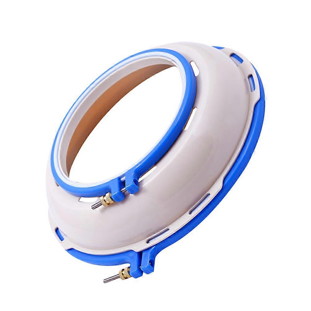 Round Embroidery Hoops Weaving Tool For Diy Crafting 24.5x24.5x5cm Adjustable Screw 1 Set