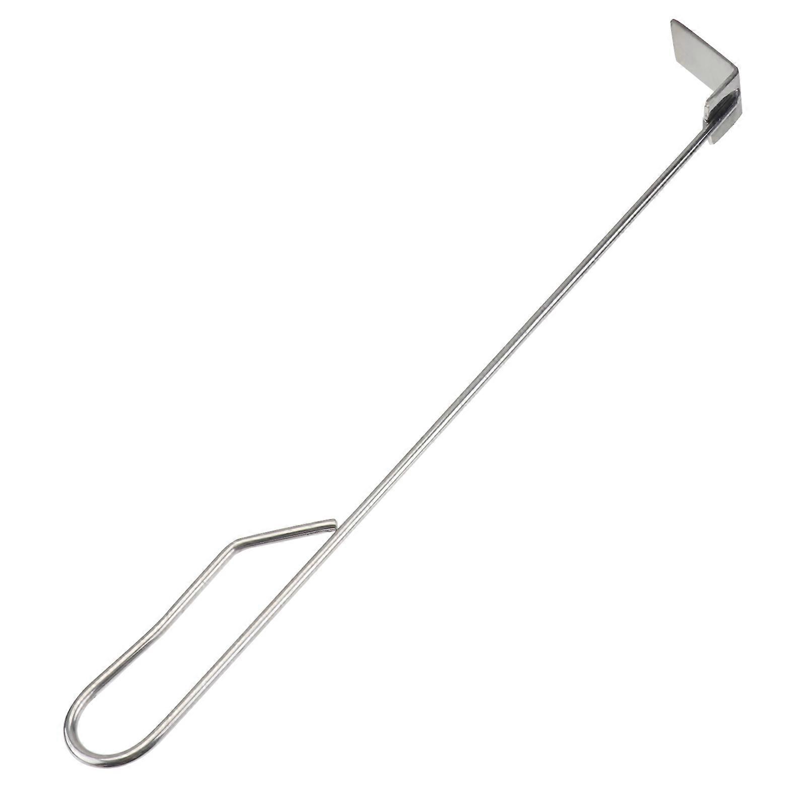Fire Accessories For Wood Burner Stainless Steel Ash Removal Tool Silver 46cm Rectangular Shape Corrosion Resistant 1Set