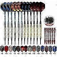 TCGG 12 Soft Tip Darts Set with 100 Plastic Tips for Electronic Dartboards