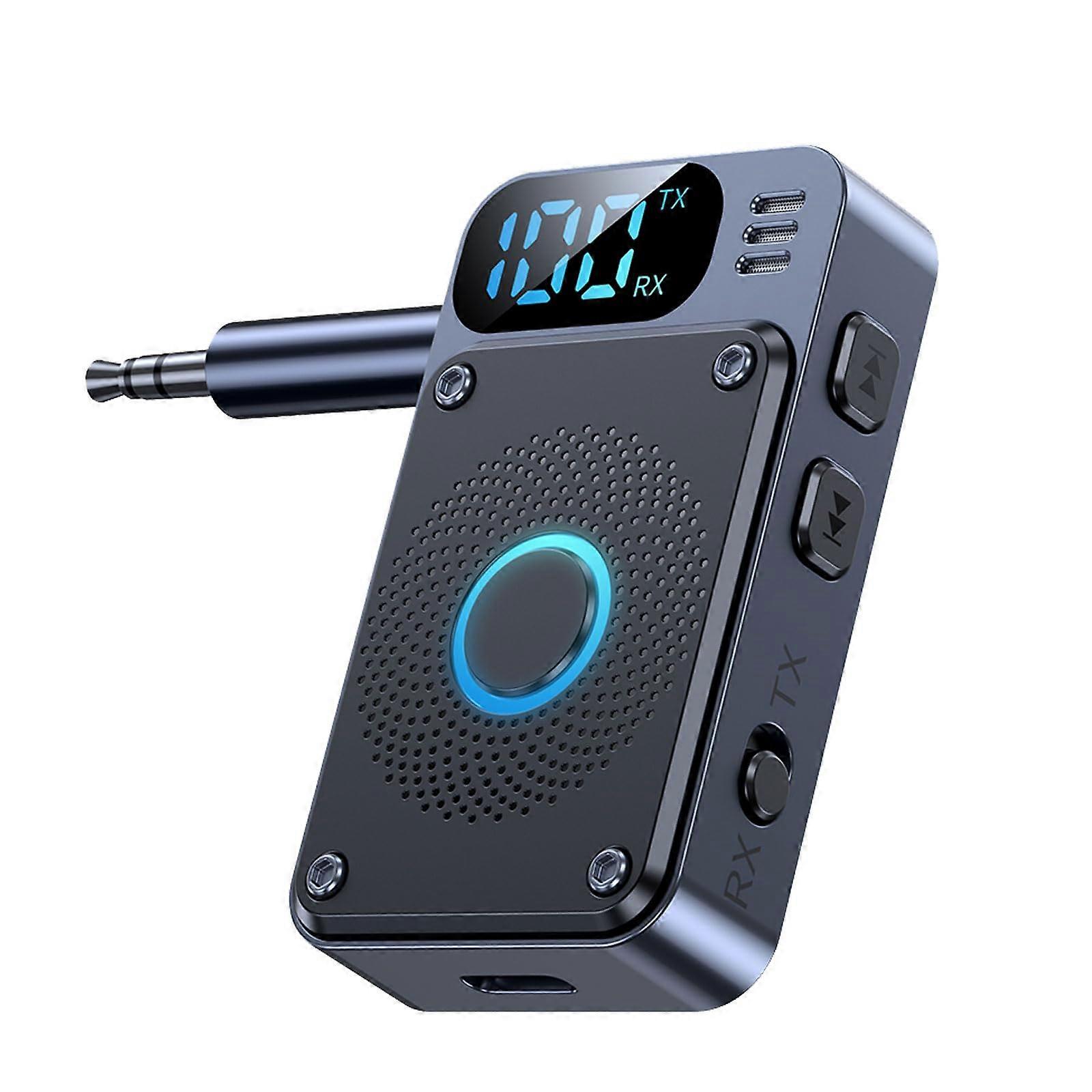 Bluetooth V5.4 Adapter for TV Audio to Headphones, 2in1 Transmitter Receiver with AUX