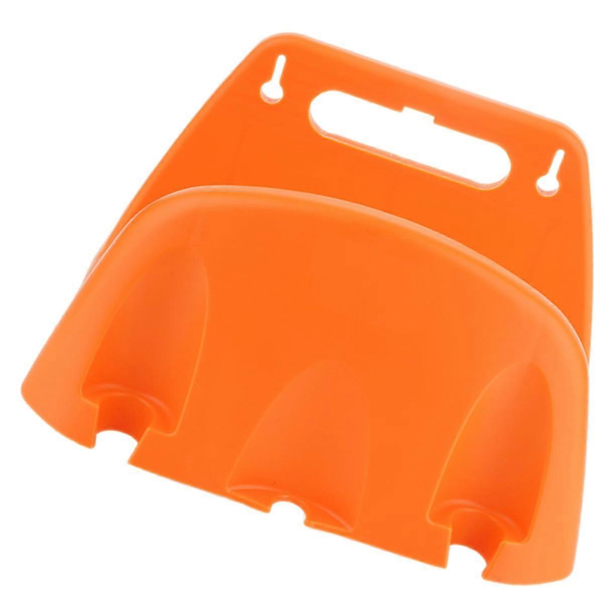Wallmounted garden hose holder, sturdy storage organizer for water hoses, durable hose hanger with additional support for garden.