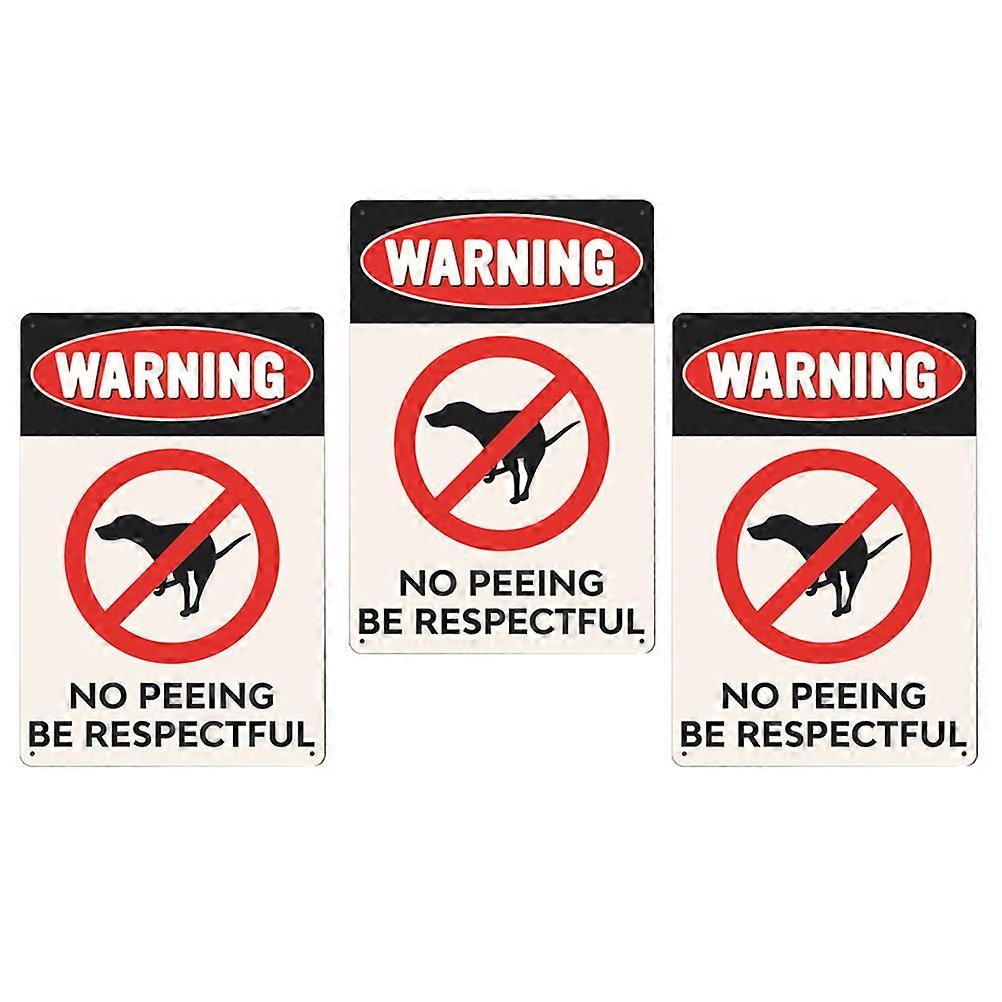 Dog Warning Signs For Property Keep Pet Off Lawn Sign Retro Design Iron 30X20X0.2CM 3Pcs
