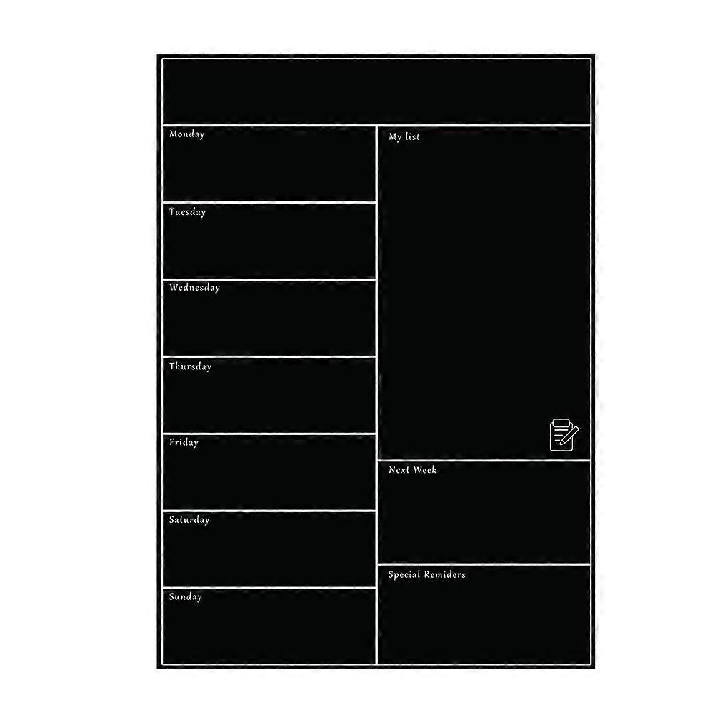 Food Planner Weekly Planner Magnetic Calendar for Fridge, Wipe Clean Memo Board, VK0012_1, 16x12 Inch, Kitchen Organizer