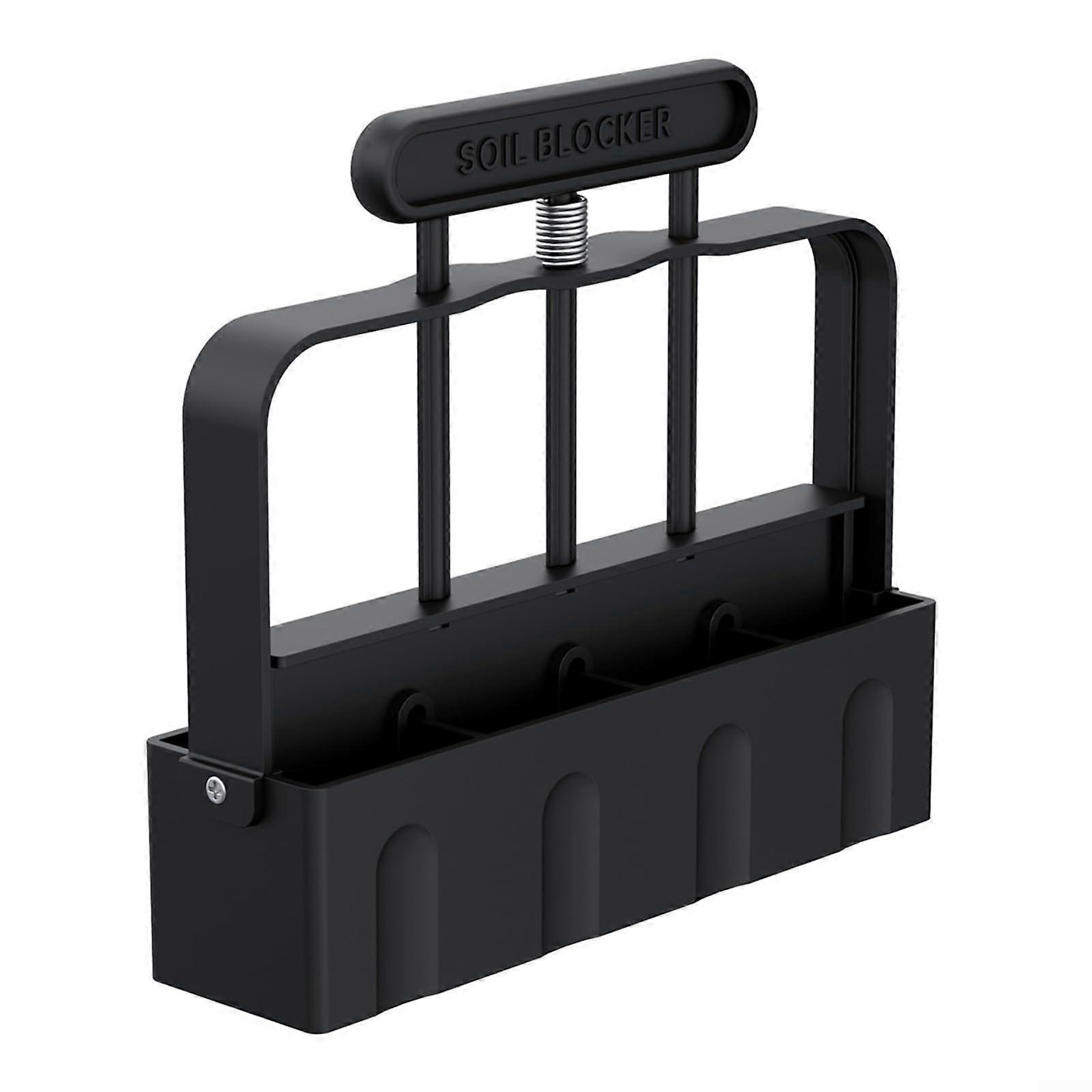 Manual Ground Block Maker with Hand Trays for Seed Starting in Home Garden and Greenhouse