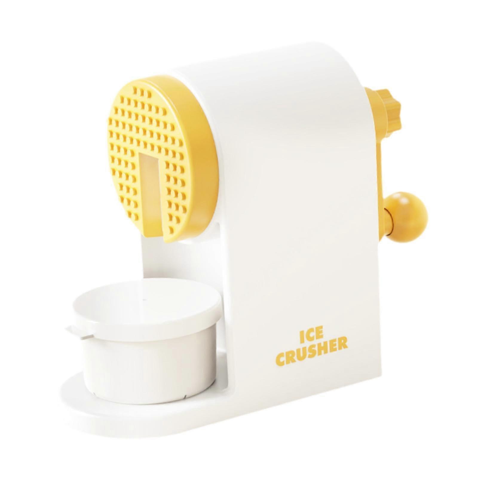 Manual ice crusher, snow cone machine, easy to clean, portable slushy maker, ice shaver for home, camping, restaurant, picnics, parties.
