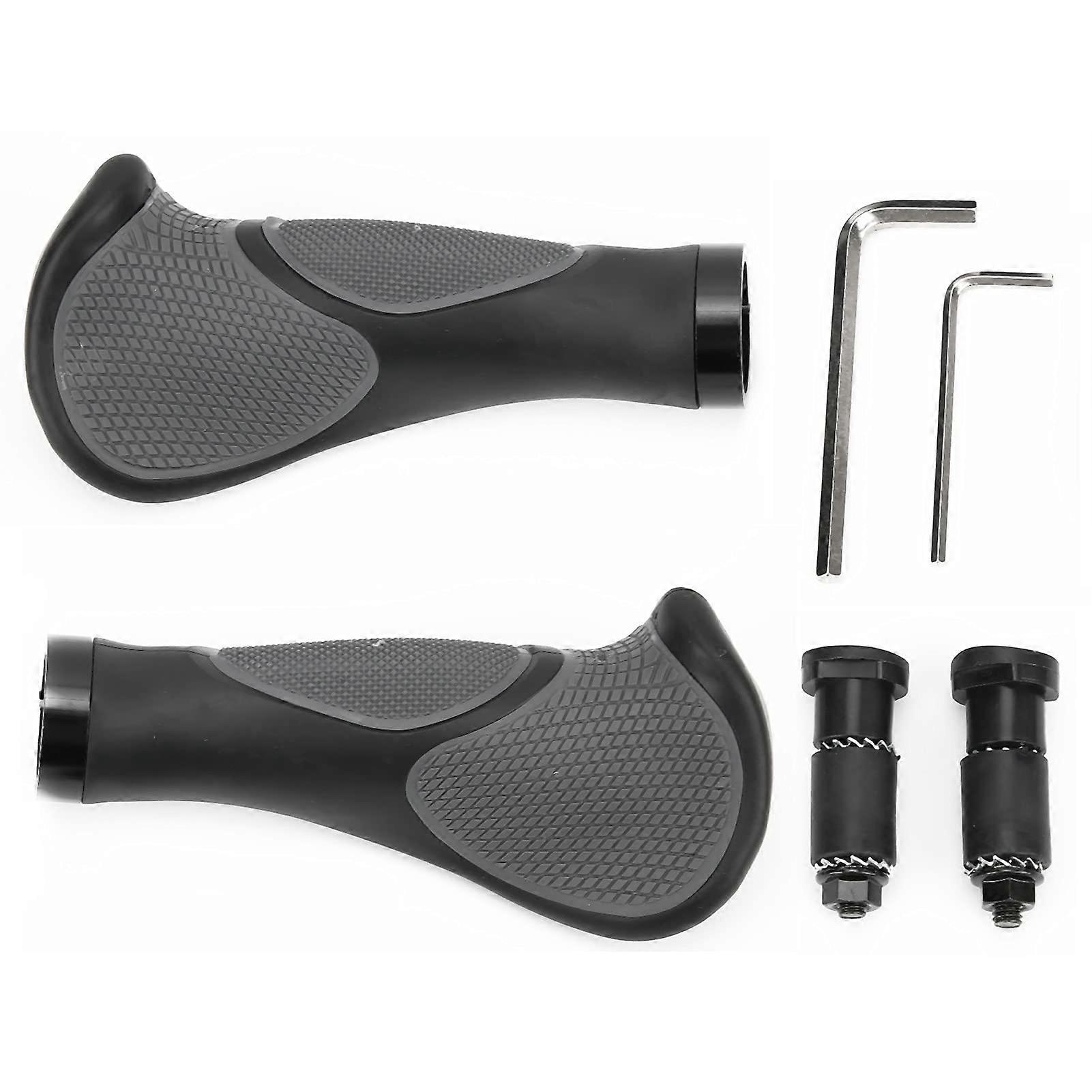 Mountain Bike Horn  Handlebar Lock Rubber Grip Handles for a Comfortable Riding Experience