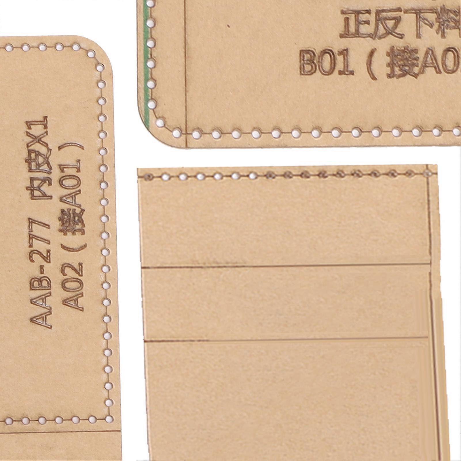 Acrylic Pattern Templete Stencil Short Wallet Making HandMade Craft DIY Tool AAB277