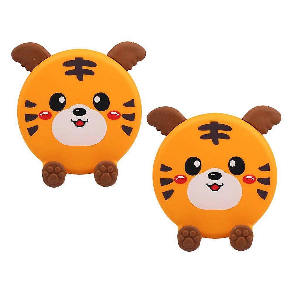 2Pcs Animal Stand for Phone ABS Folding Mobile Rack with Silicone Support