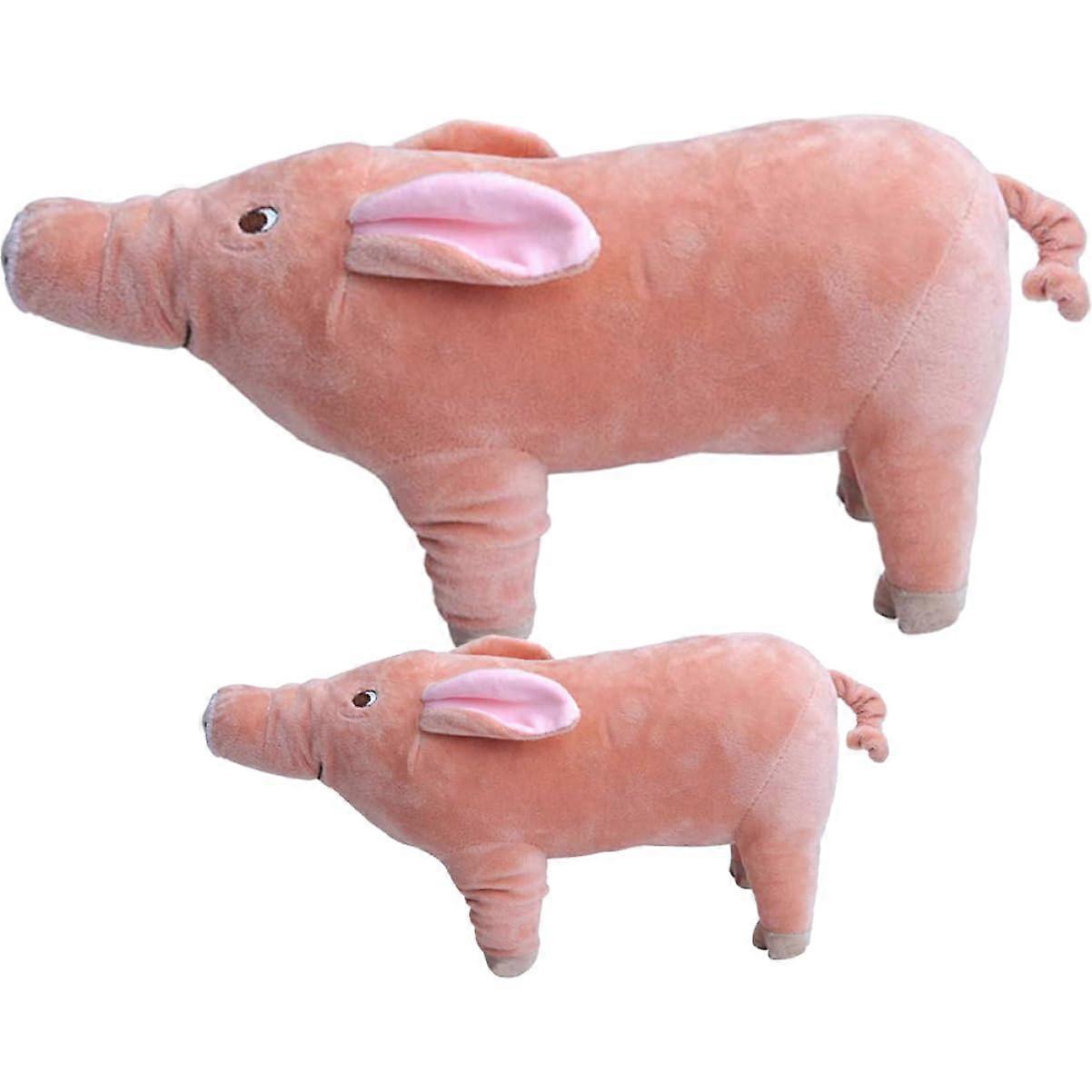 2 pieces plush pig soft stuffed toy made of PP cotton for dogs and cats to support heat cycle, home decoration