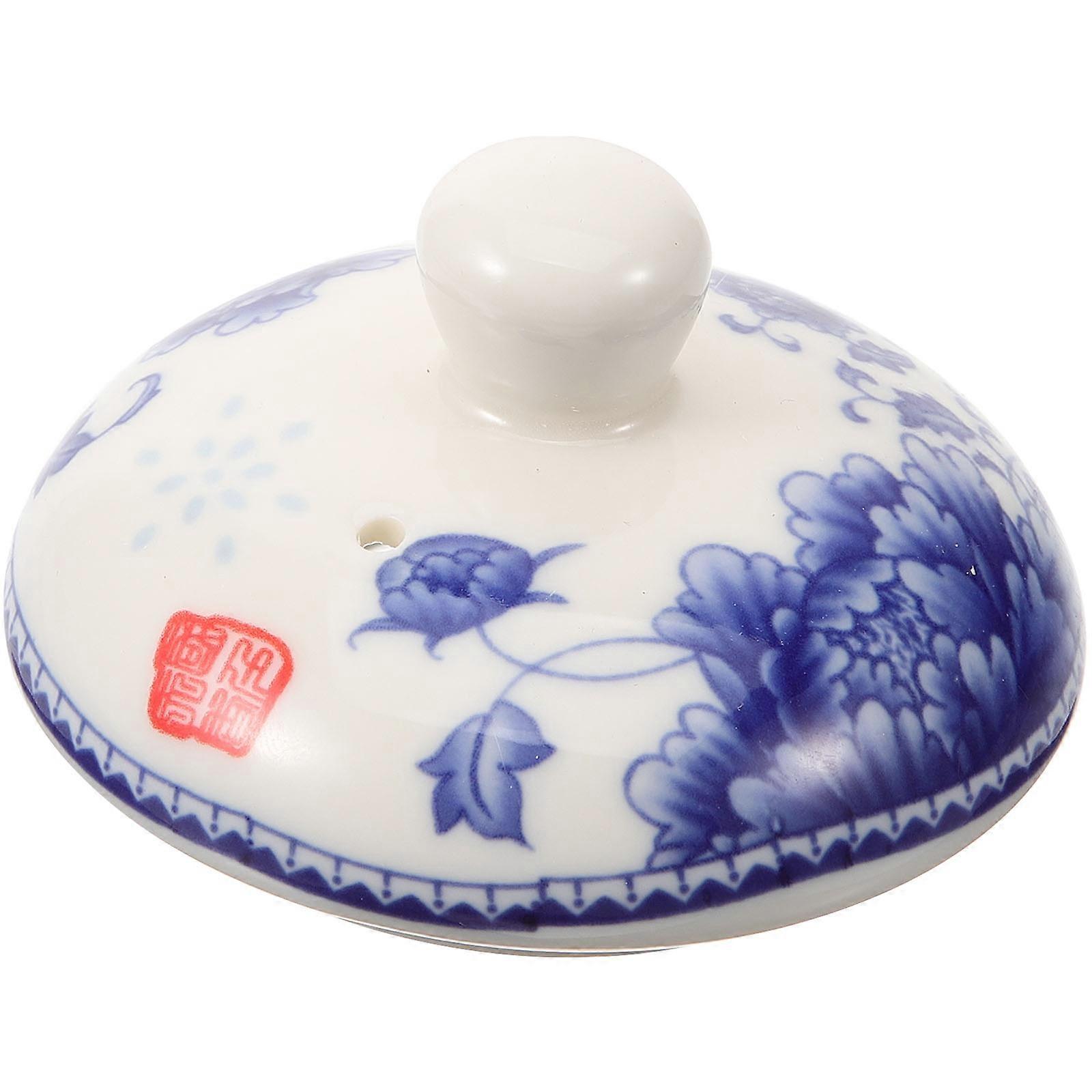 Tea Kettle Lid Ceramic Replacement Keep Tea Gathering 7.50x7.50x4.50cm 1Set