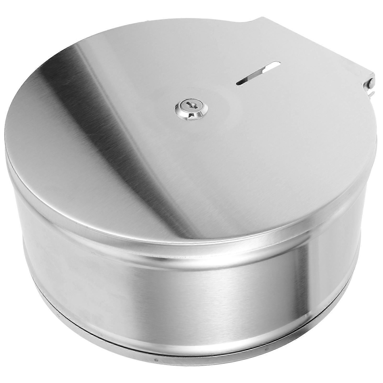 Bathroom Stainless Steel Paper Rack Rectangular Shape Wall Mount Kitchen Use 26.20X25.40X11.80CM 1Set