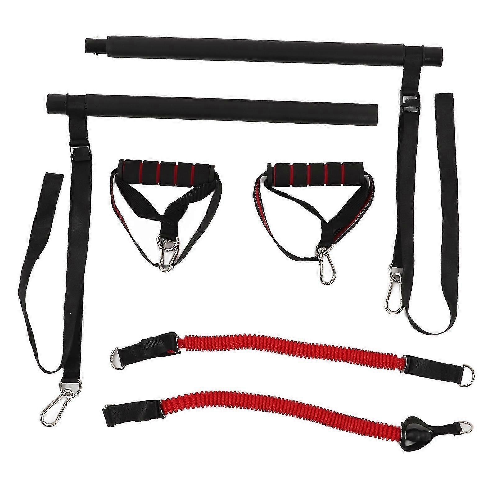 Portable, Pilates Bar, Adjustable, Resistance Band, Exercise Equipment