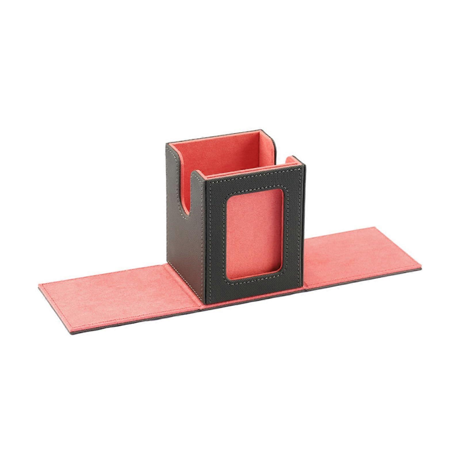 Card Deck Organizers  Leather Trading Card Deck Storage Box for Collecting Card Toy Containers for Storing Playing Cards