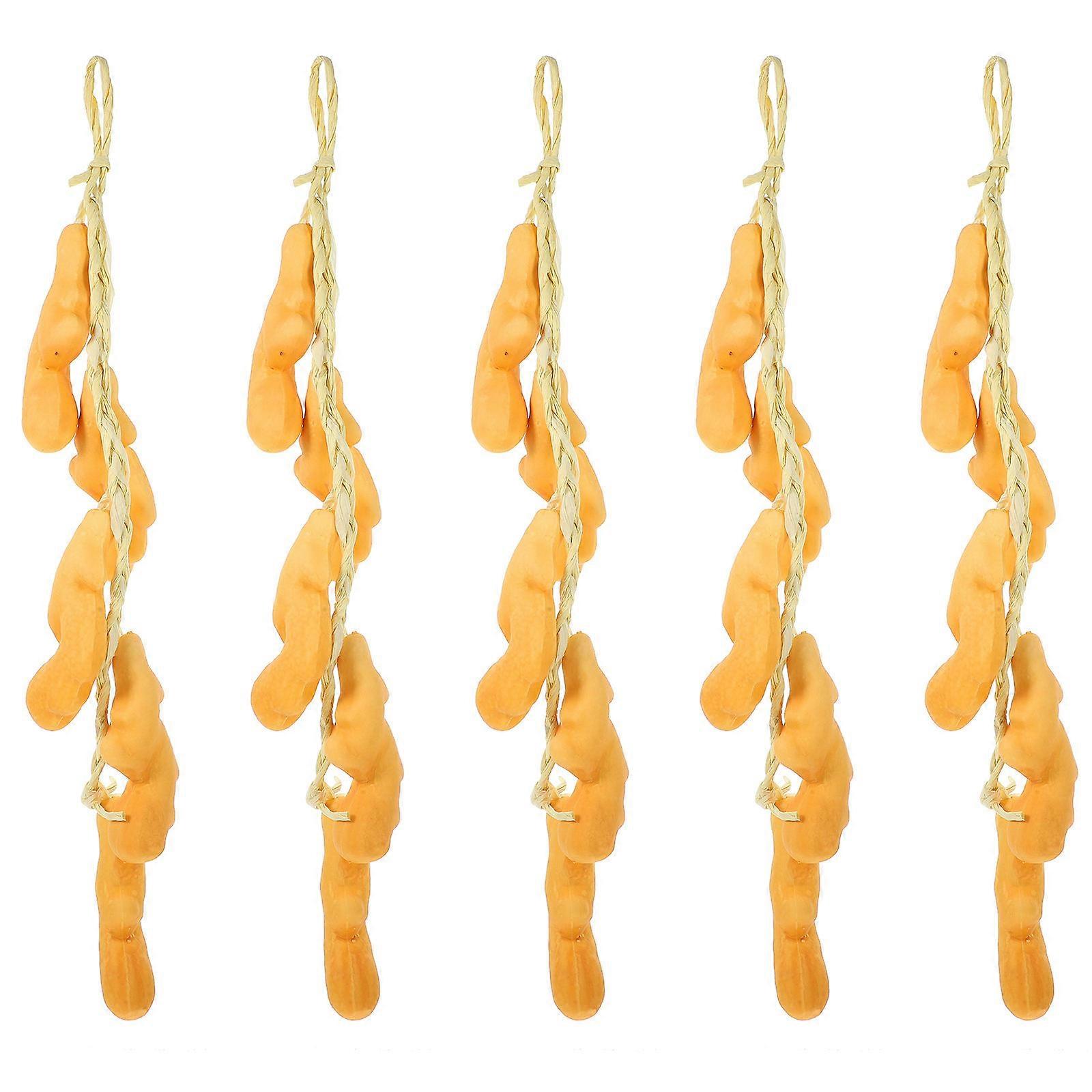Suspending Fake Ginger String 5Pack For Photo Props Home Decoration Farm Restaurant With Lifelike Appearance
