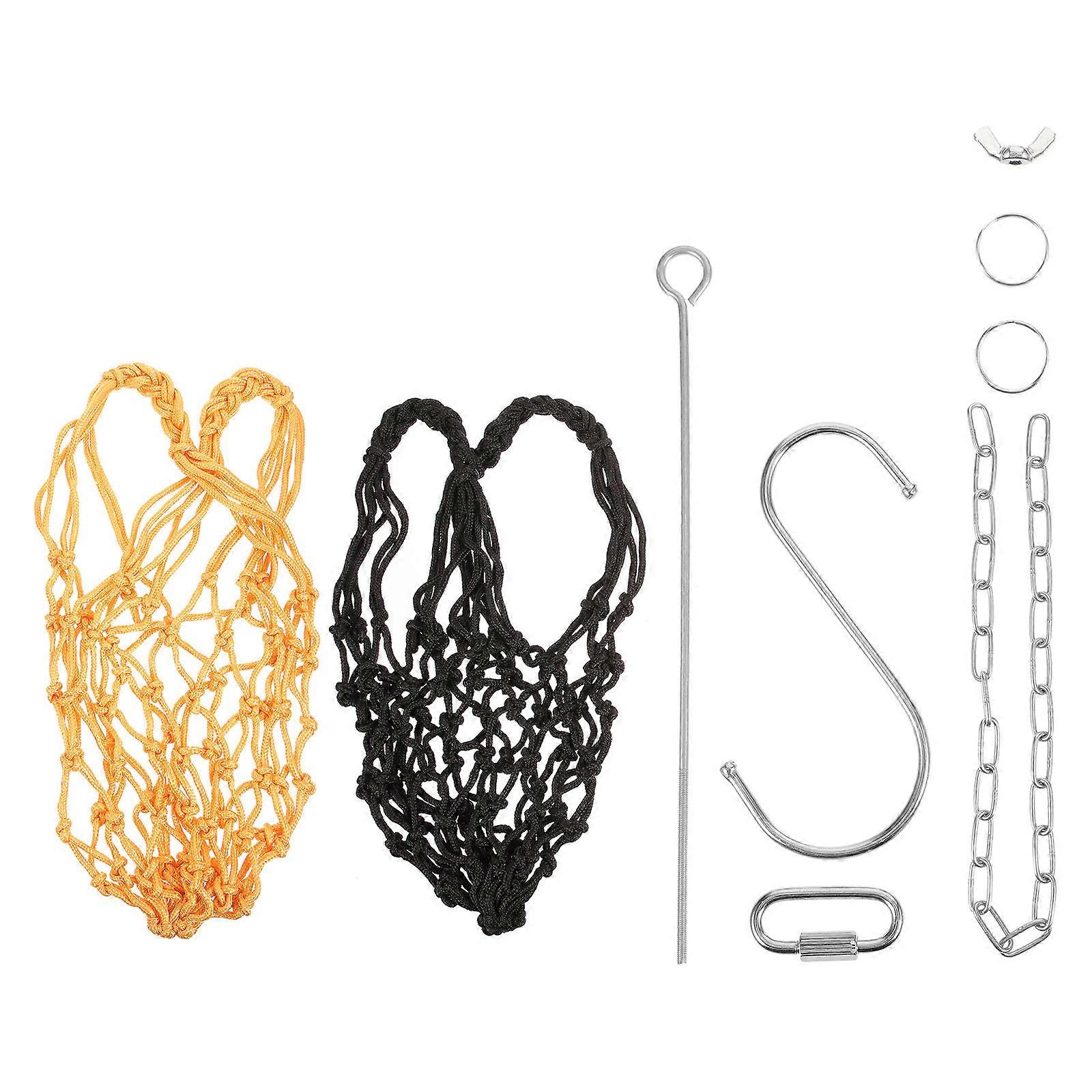 1 Set Chicken Feeding String Bag Poultry Vegetable Fruit Skewer Parrot Feeding Net