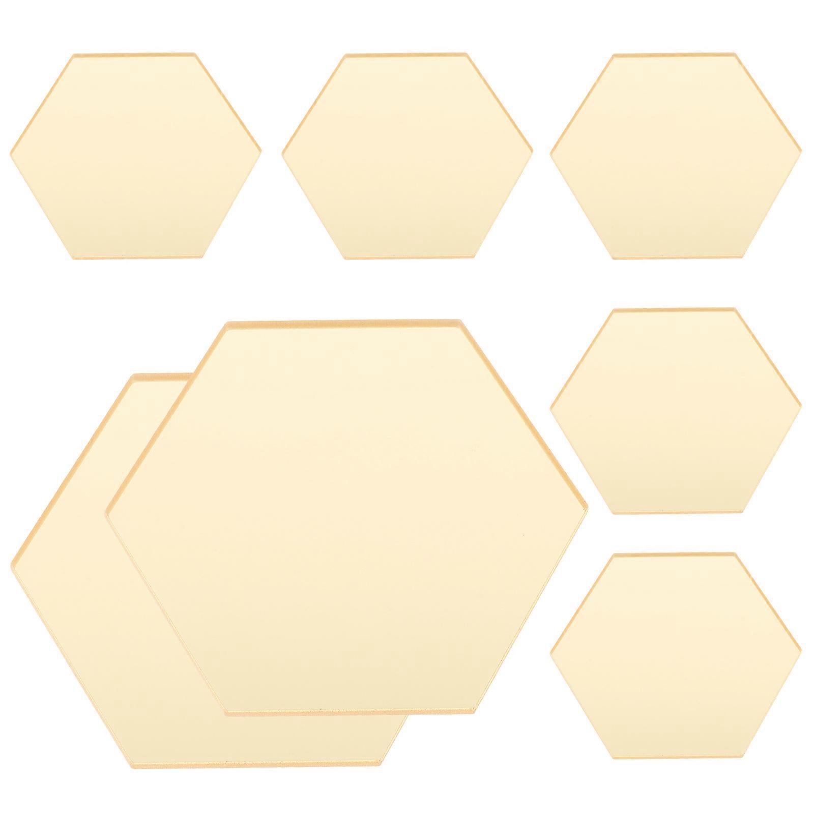 8pcs Acrylic Table Number Card for Wedding Reception Desk Decor Golden Color Practical and