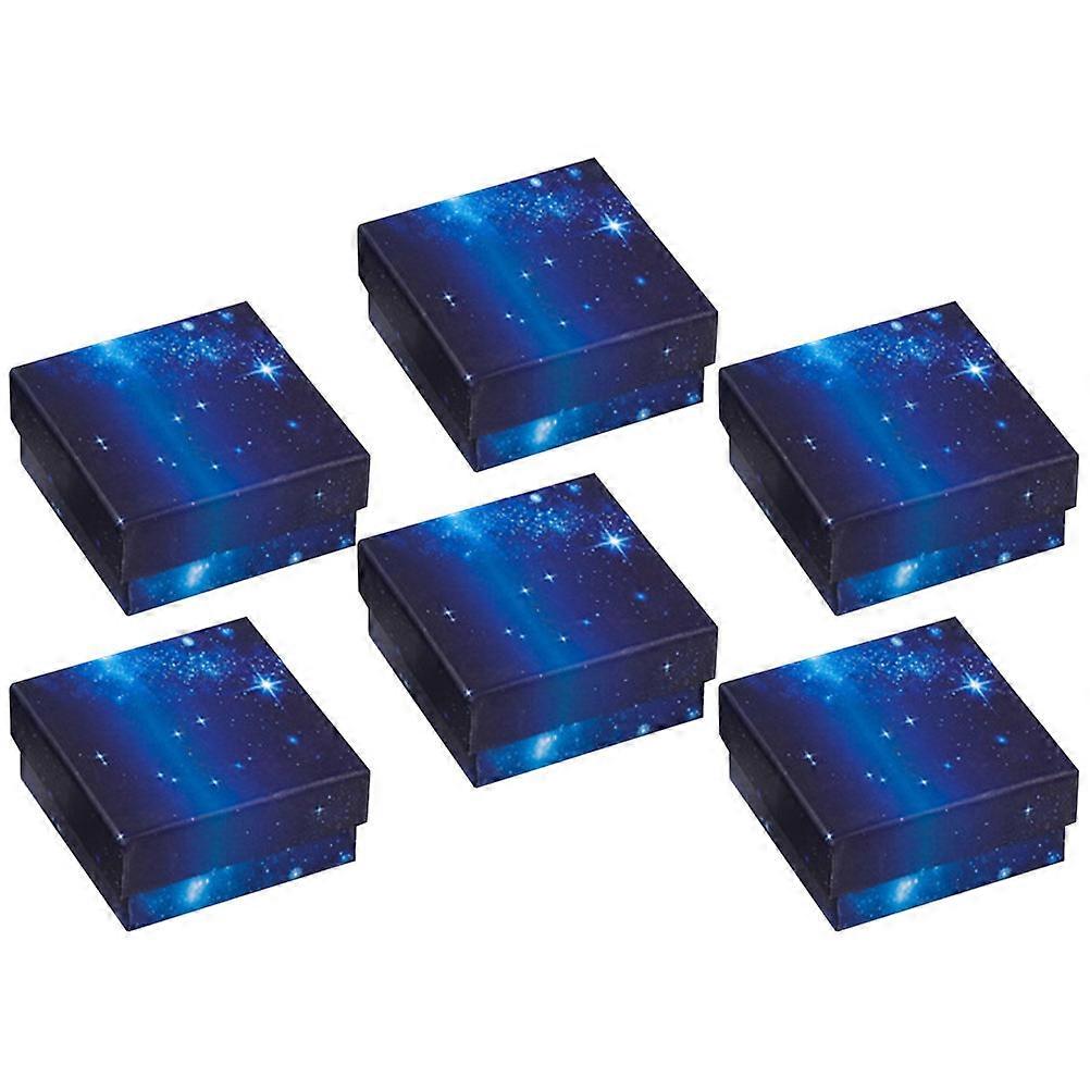 6pcs Square Shape Jewelry Boxes for Paper Packing and Bracelet Display