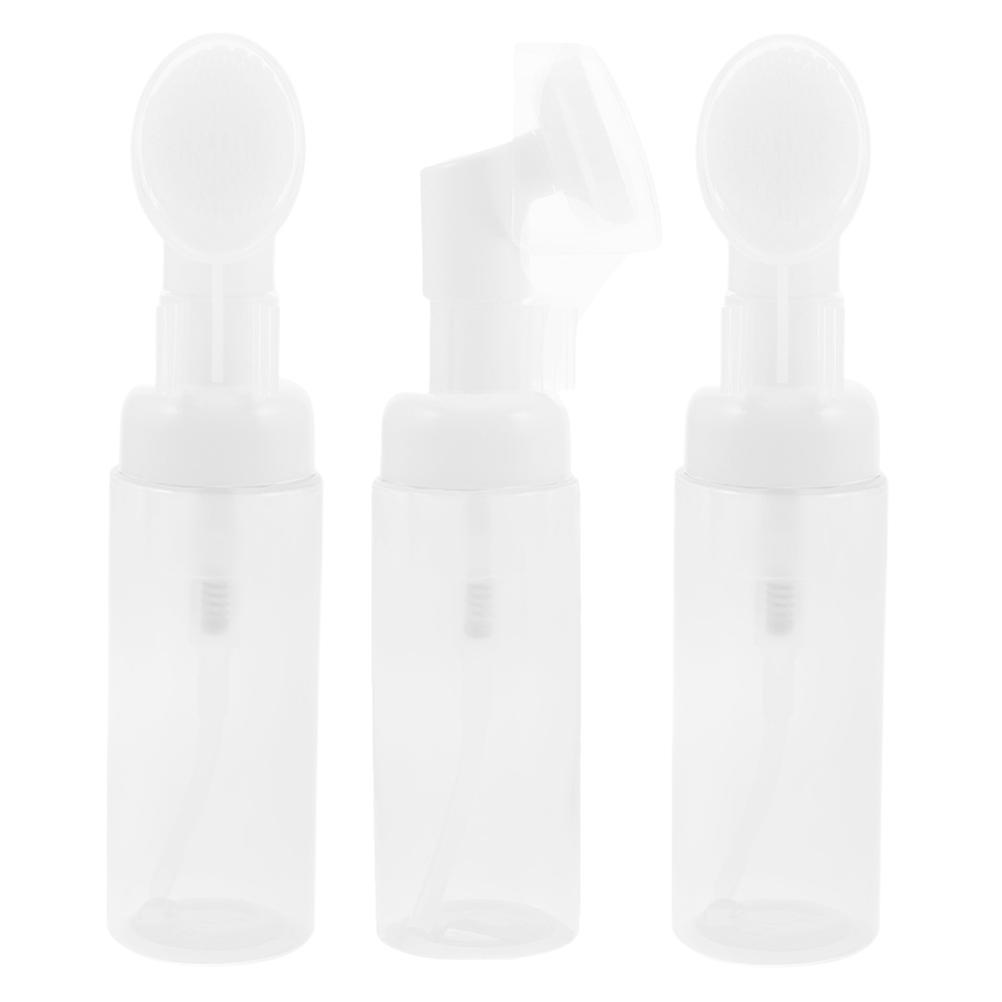 Travel Shampoo Bottles Transparent Foam Pump Dispenser 3Pcs Pack