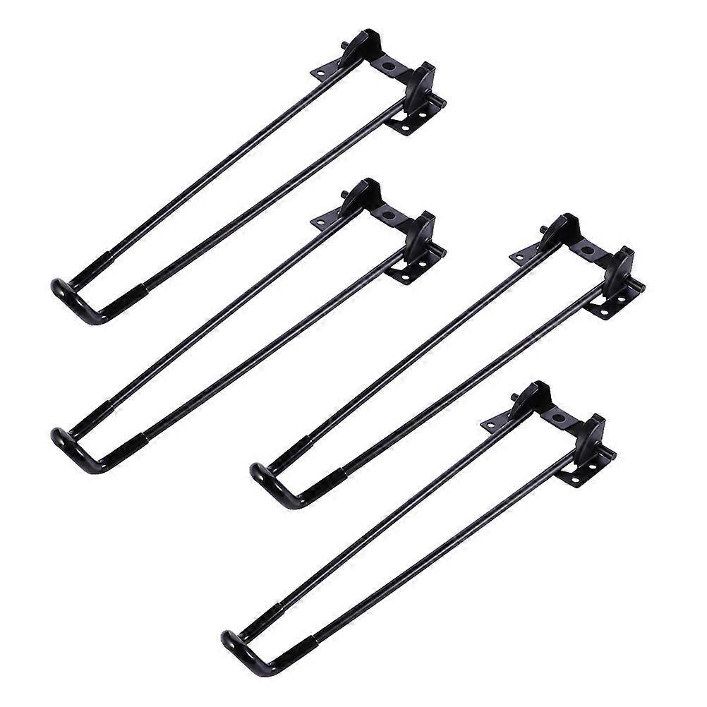 Folding Metal Table Legs Iron Material Rectangular Shape Home Use Office Student Study 4Pcs