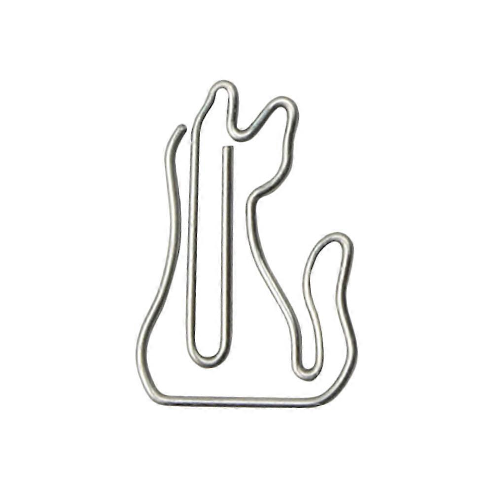 Office Clip Supplies Silver Cat Shape for Fix Use 100Pcs Paper Clips