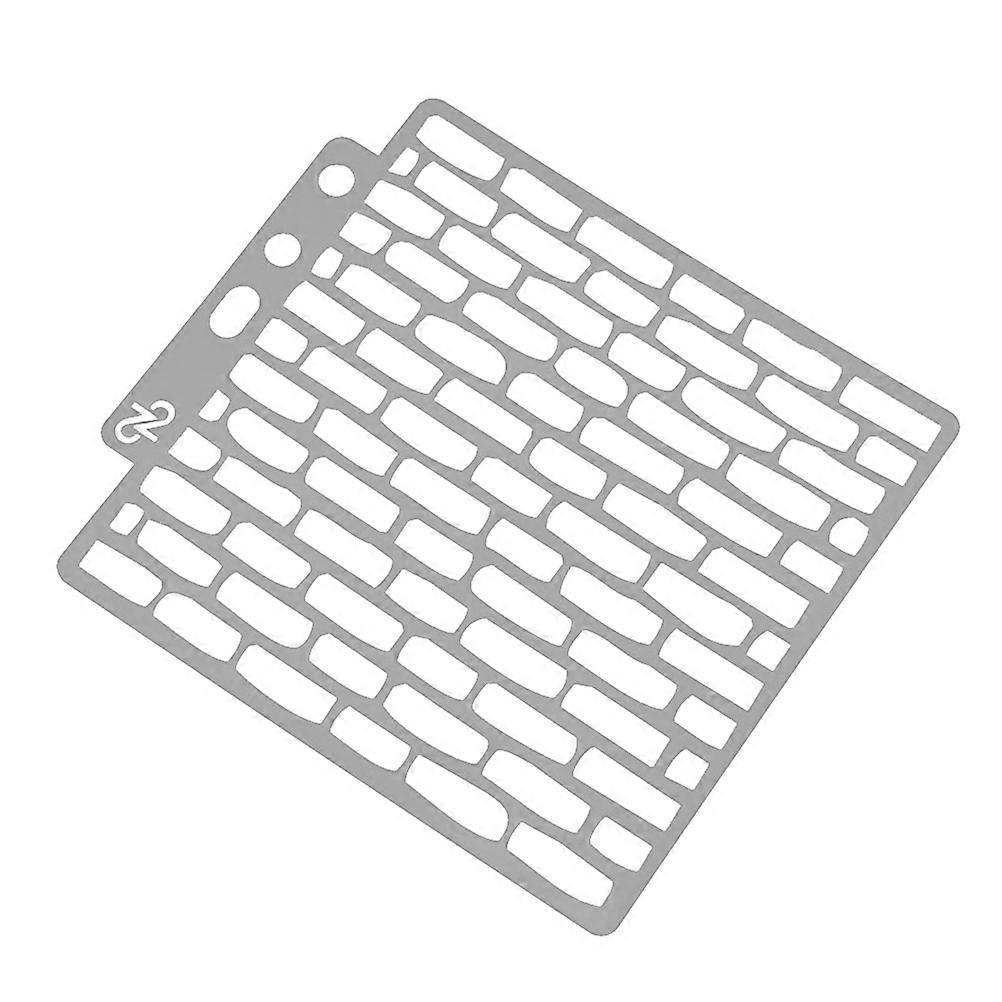 Drawing Stencils for Painting Assorted Patterns Made of Durable PET Grey Color Perfect for Crafts Scrapbooking and DIY Projects