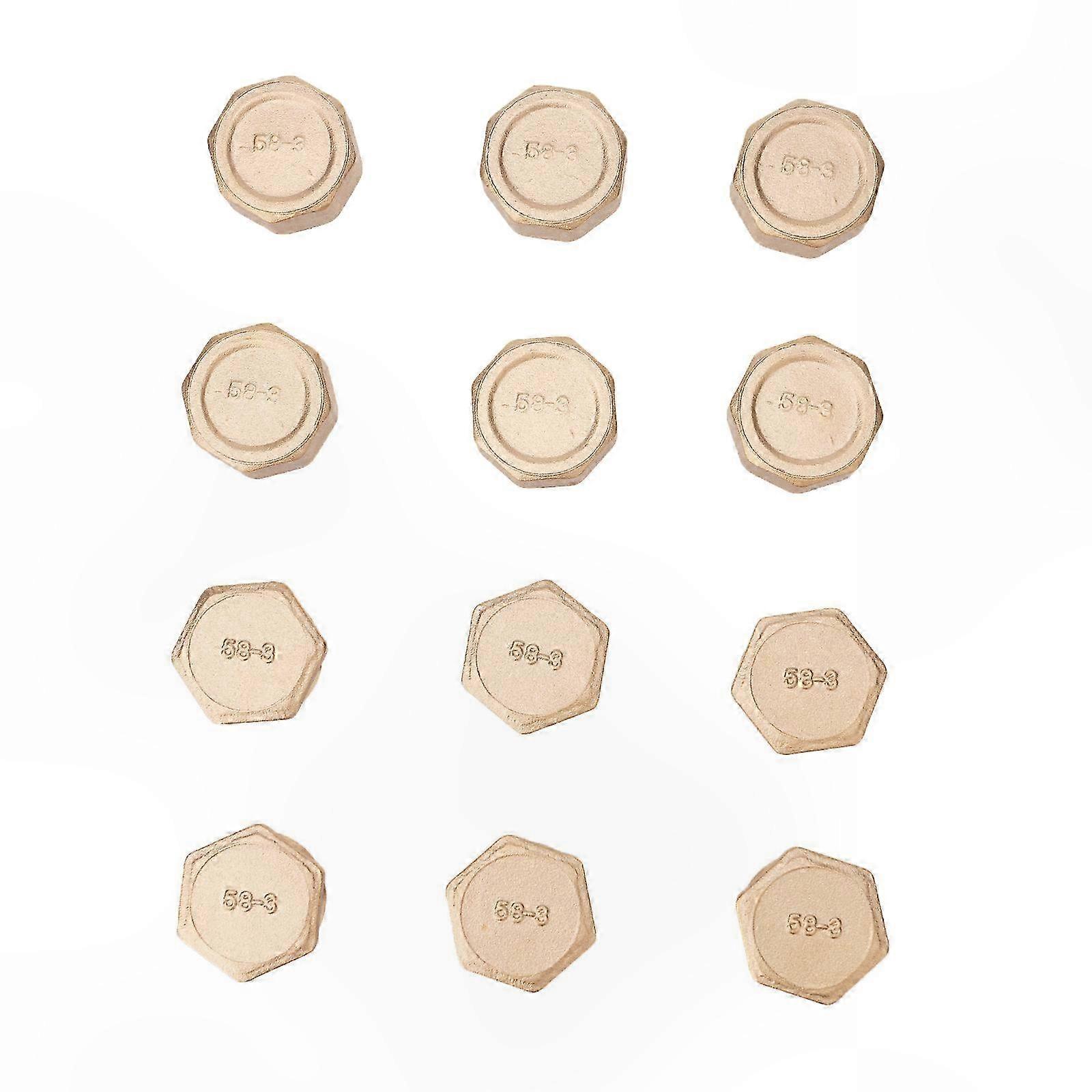 Pack of 12 Threaded Stoppers with Rubber Rings Pipe Closures set Prevents Slippage & Ensures Secure Installation