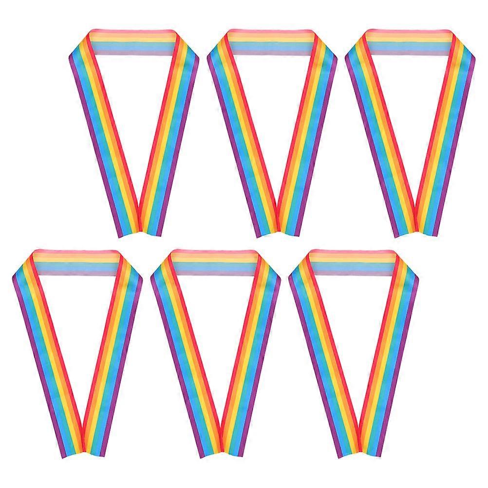 Multi Color Sashes For Pride Month Celebrations Sash Set Of 6 Enhancing Lively Atmosphere
