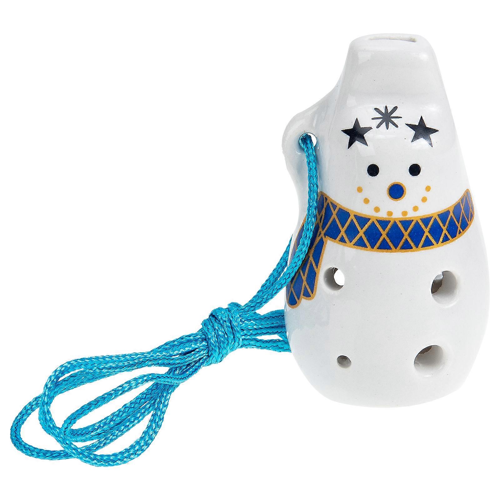 Unique Instruments Beginner Ceramic Ocarina Musical Instrument Children Soprano 6x4cm Sound Production 1Pcs