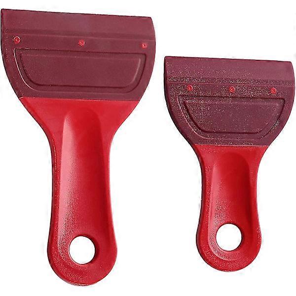 2-pack Small Squeegees Soft Rubber Scrapers Screen Printing Squeegees, Adhesive Screen Mesh Stencil Painting Scraper For Applying Chalk Paste Or Ink,