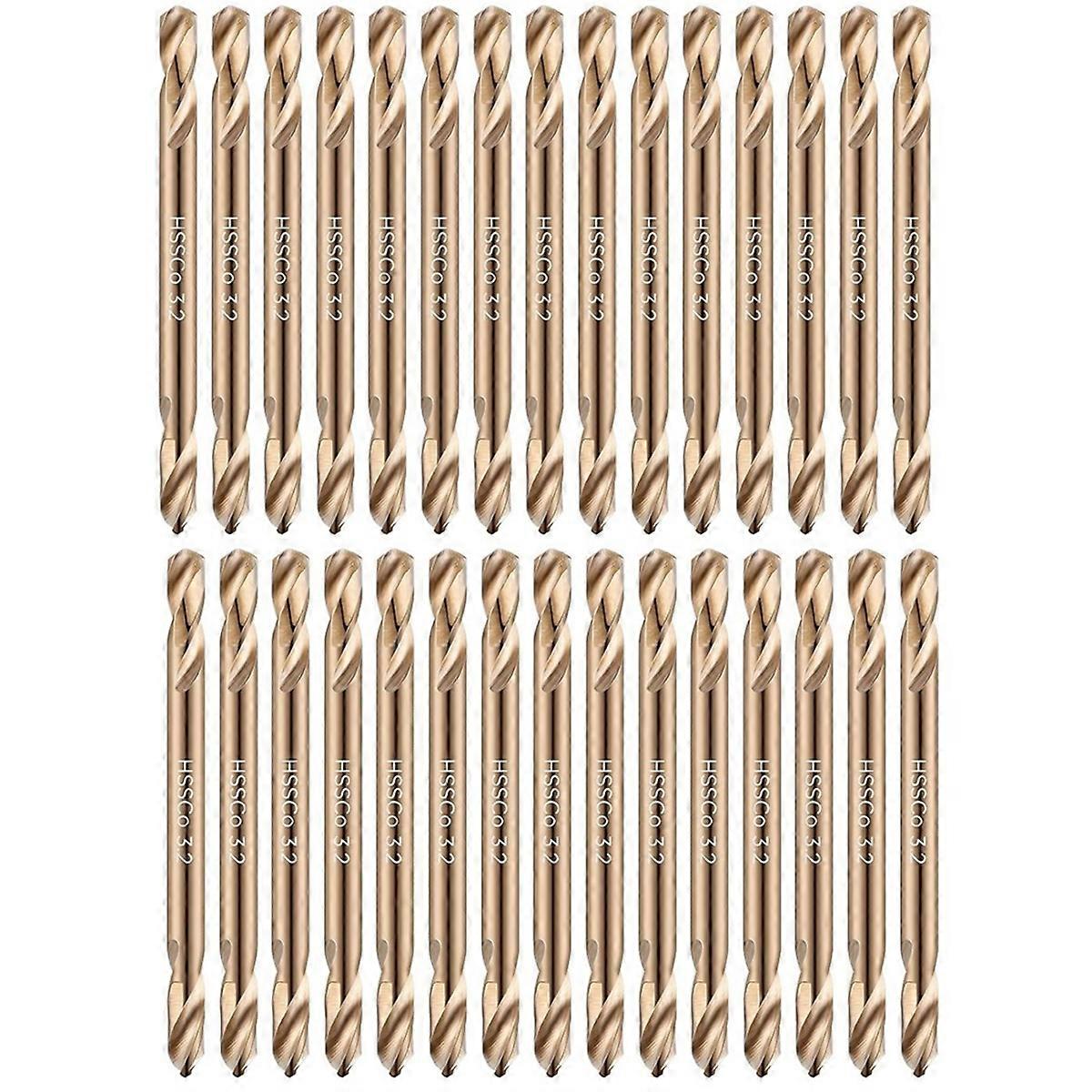 30Pcs 1/8In Cobalt Drill Bits Double End Drill Bits