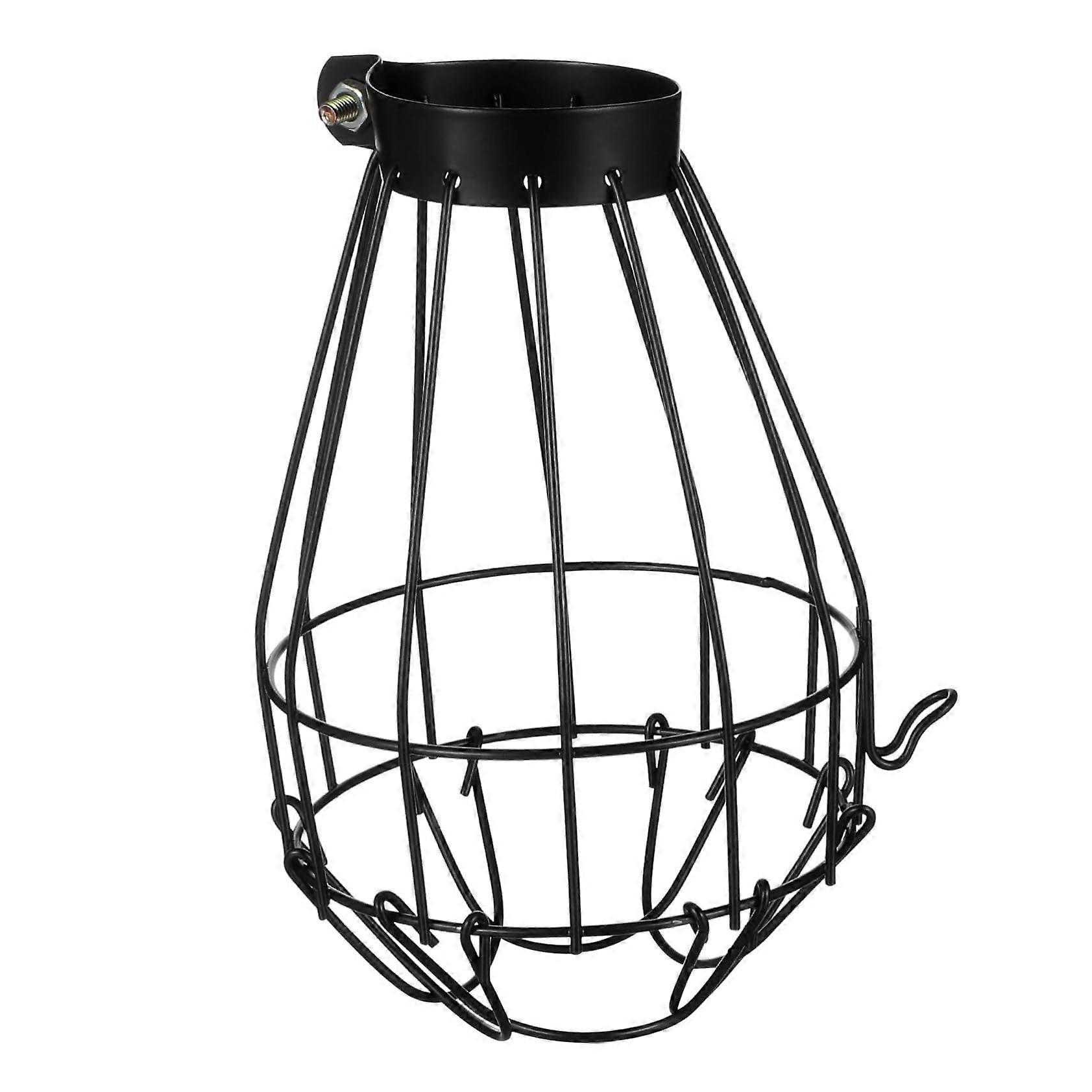 1 piece reptile heating lamp cover with scald protection for reptiles and black heatresistant design
